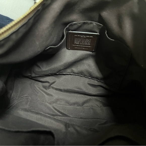 Coach Cream and White Shoulder Bag with Signature Monogram - Picture 12 of 13